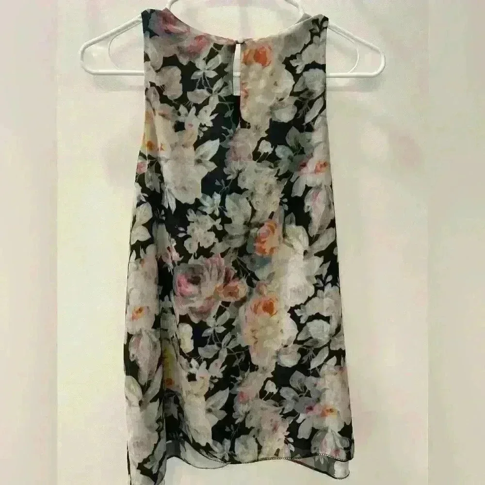 Philosophy Multicolored Floral Print Sleeveless Blouse Size Medium